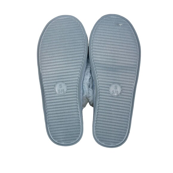 Xhilaration Slippers  Women's S (5-6)  NWT  Blue Faux Fur Capri Slide Scuff - Picture 4 of 7